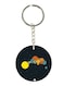 Double Side Planets Printed Keychain