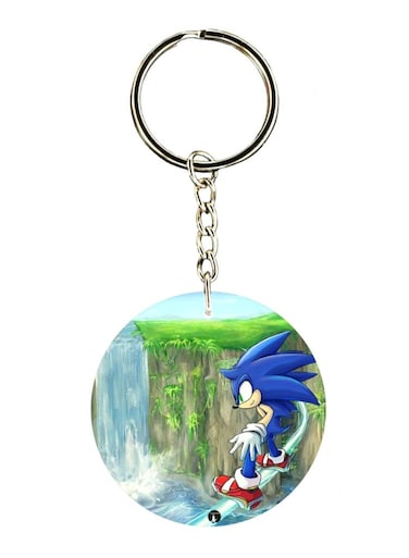 Sonic Printed Keychain