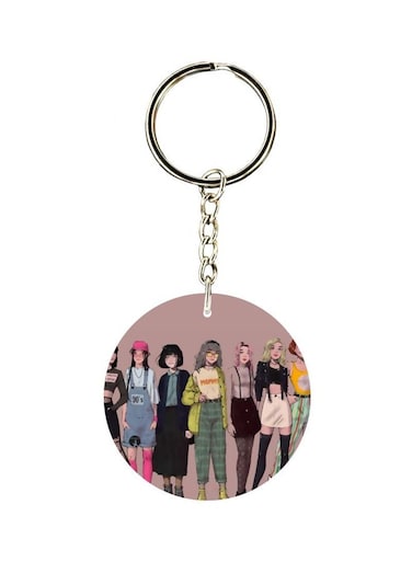 Cartoon Character Printed Keychain