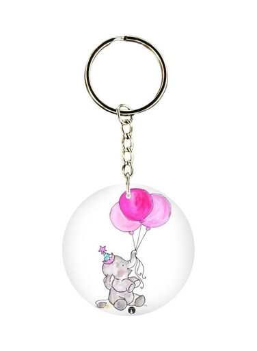 Elephant Printed Keychain