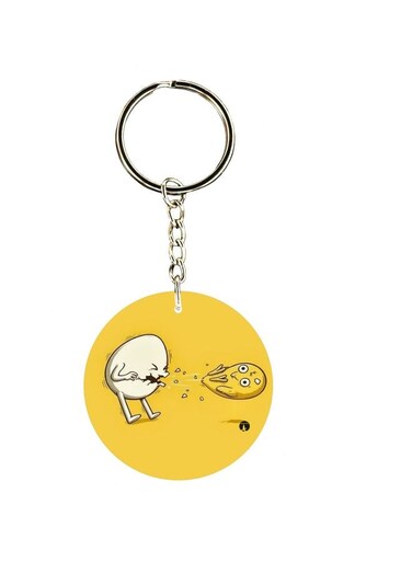 Cartoon Printed Keychain