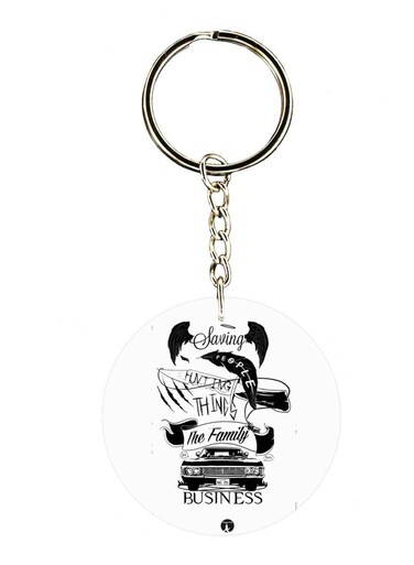 The TV Show Supernatural Double Side Printed Keychain