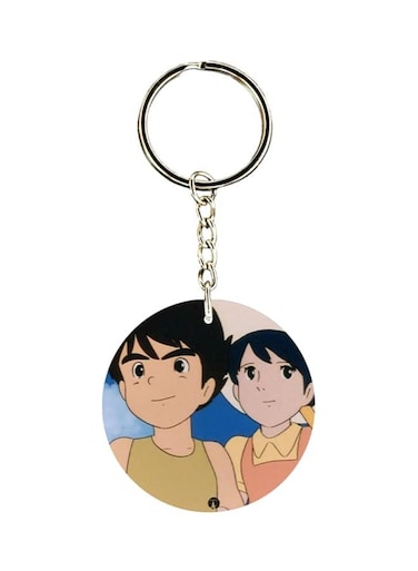 Adnan And Lina Anime Printed Plastic Keychain