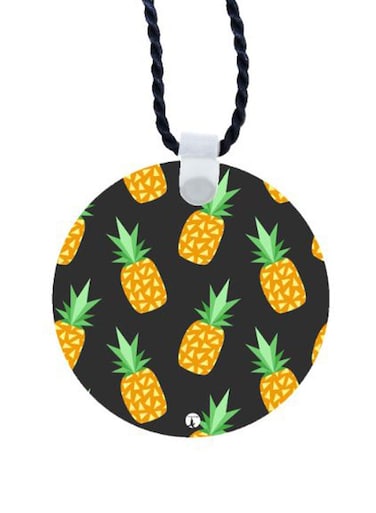 Pineapples Printed Car Mirror Pendant