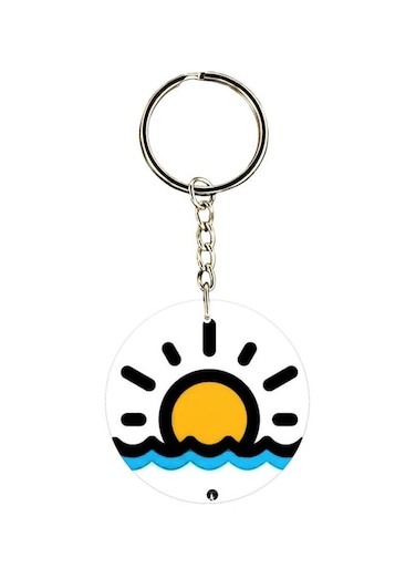 Cartoon Themed Single Sided Keychain