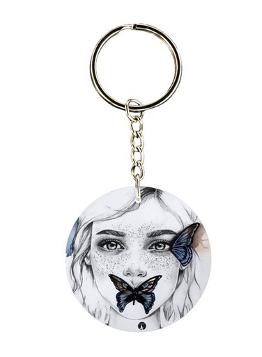 Cartoon Printed Keychain