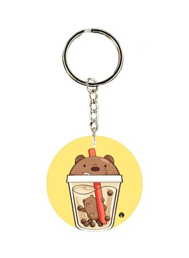 Bear Printed Keychain