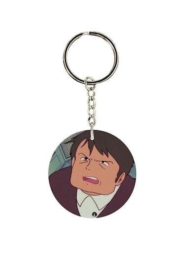 Adnan And Lina Anime Printed Keychain