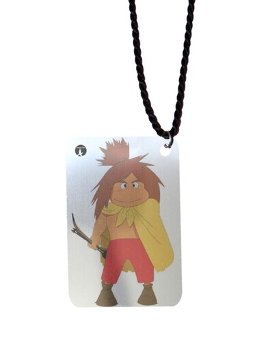 Adnan With Lina Printed Car Mirror Pendant