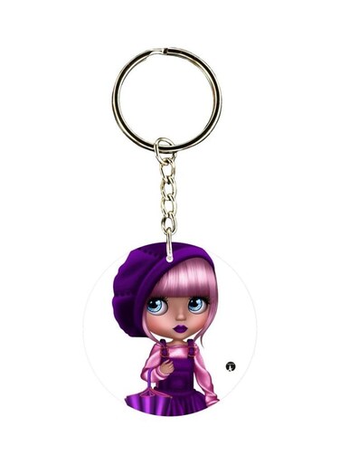 Girl Printed Keychain