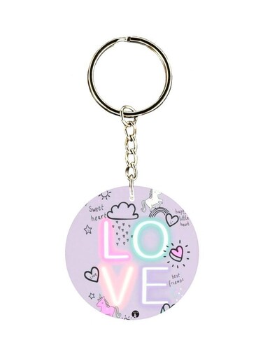 Love Printed Keychain