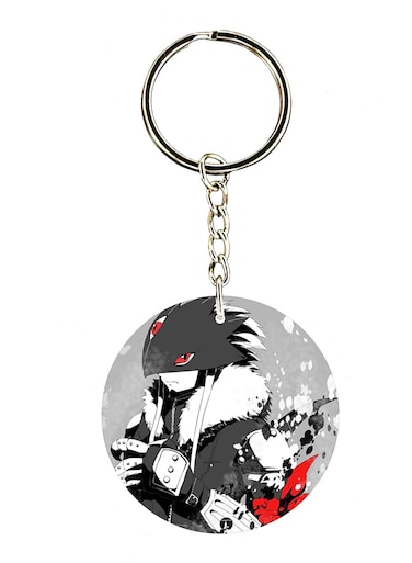 Double Side Anime Digimon Printed Keychain