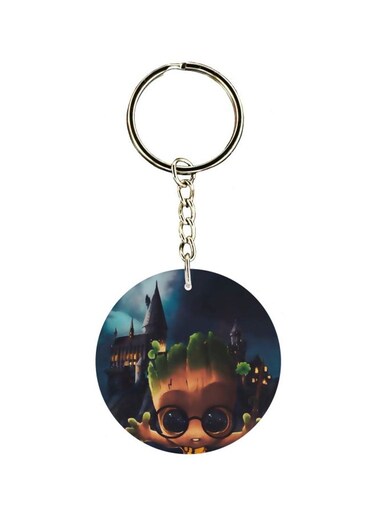 Groot Printed Double Sided Keychain