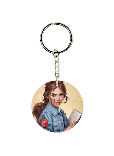 Girl Printed Keychain
