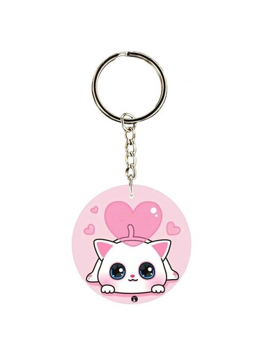 Single Sided Cartoon Themed Keychain