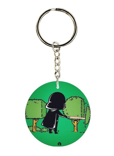 Double Sided Darth Vader Printed Keychain