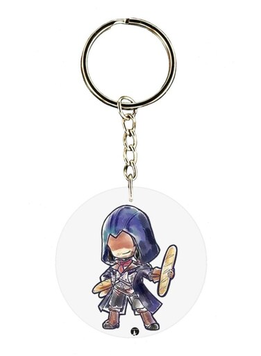 Assasins Creed Double Side Printed Keychain