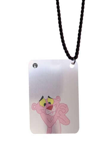 Pink Panther Printed Car Mirror Pendant
