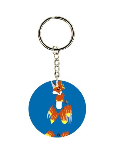 Double Sided Anime Digimon Printed Keychain