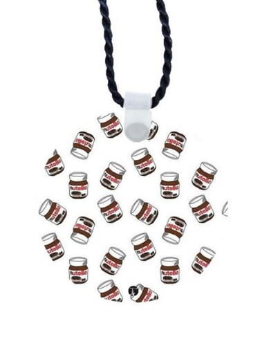 Nutella Printed Car Mirror Pendant