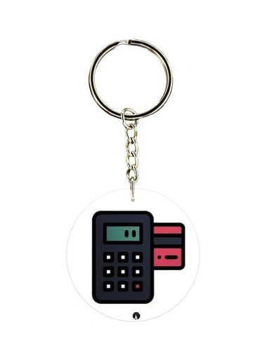 Cartoon Themed Single Sided Keychain