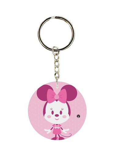Minnie Mouse Cartoon Printed Keychain