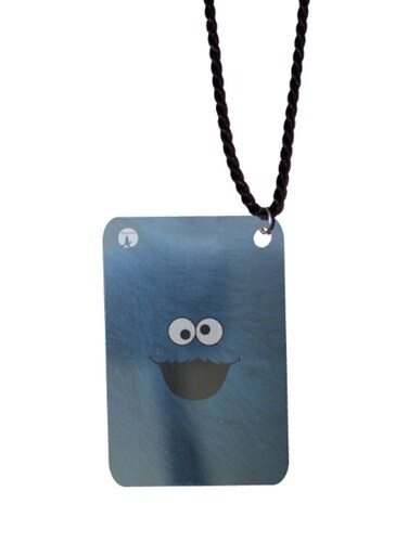 Cookie Monster Printed Car Mirror Pendant