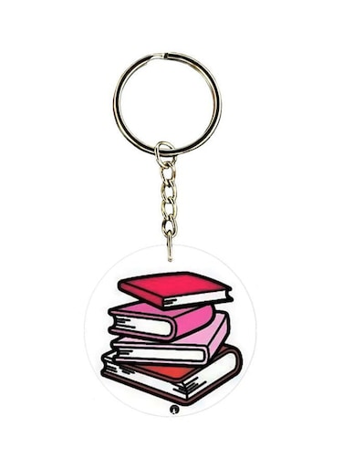 Books Printed Keychain