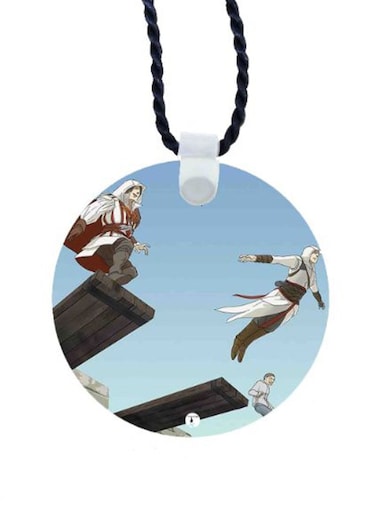 Assassin's Creed Printed Car Mirror Pendant