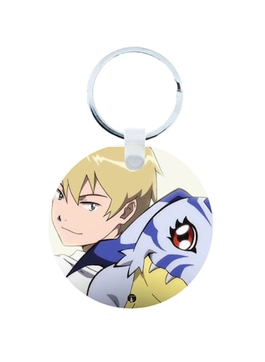 Digimon Anime Wooden Keychain