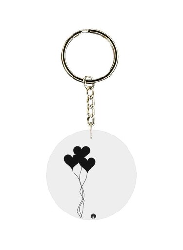 Heart Balloon Themed Keychain