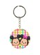 Mickey And Minnie Mouse Cartoon Printed Keychain