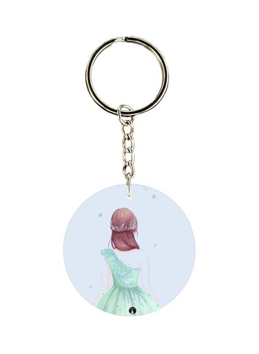 Girl With Gown Themed Keychain