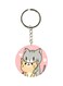 Cat Printed Keychain