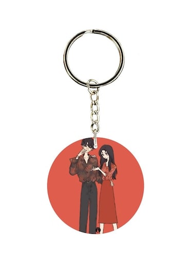 Couple Printed Keychain