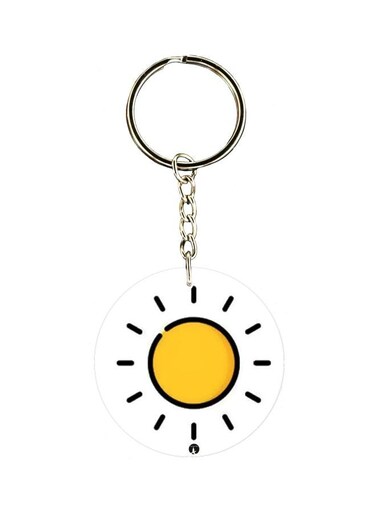 Cartoon Themed Single Sided Keychain