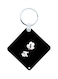 Mickey Mouse Printed Keychain Black/White