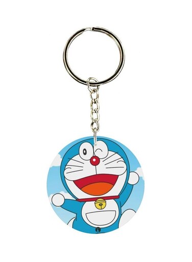 Double Sided Doraemon Printed Keychain