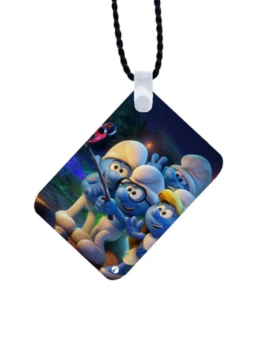 Smurfs Printed Car Mirror Pendant