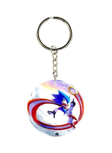 Sonic Printed Keychain