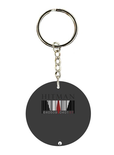 Double Sided Hitman Printed Keychain