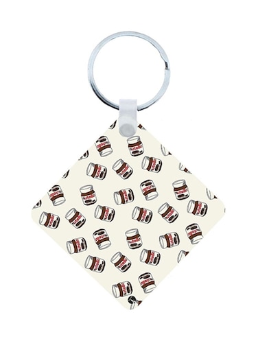 Nutella Wooden Keychain