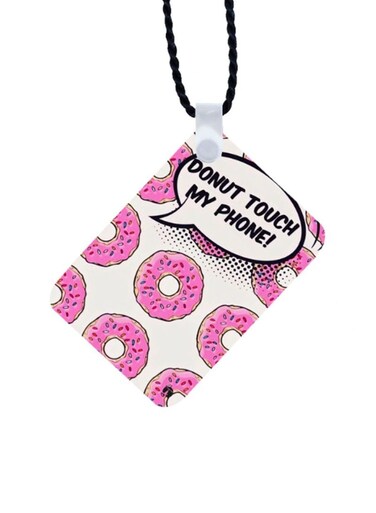 English Phrases Printed Car Mirror Pendant