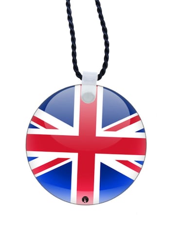 British Flag Printed Car Mirror Pendant