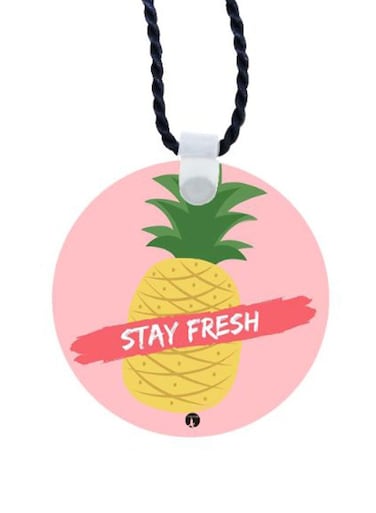 Pineapple Printed Car Mirror Pendant