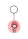 Cartoon Themed Single Sided Keychain