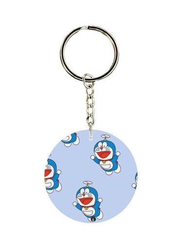 Double Sided Doraemon Printed Keychain