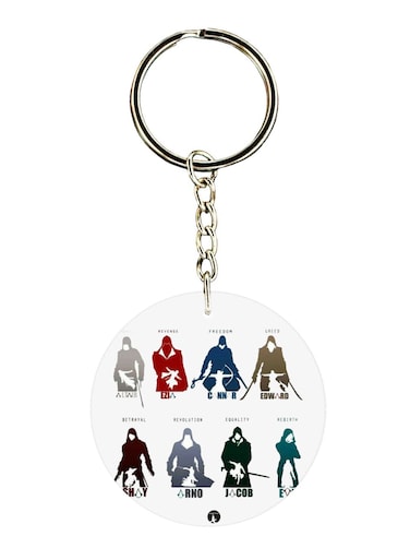 Double Sided Assassin's Creed Printed Keychain