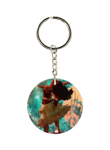 Moana Printed Double Sided Keychain