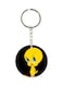 Double Sided Tweety Printed Keychain